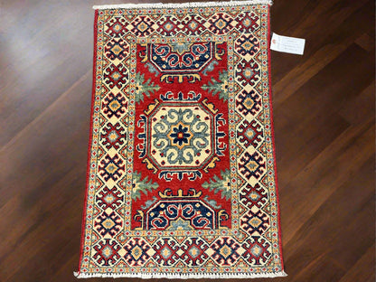 2X3 Kazak Handmade Wool Rug # 13797