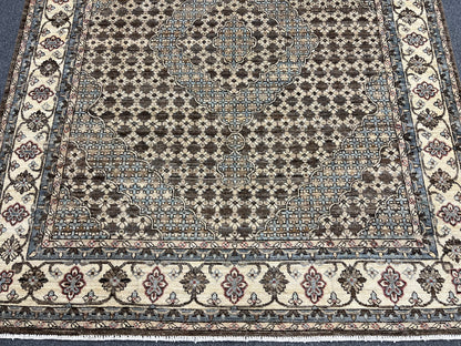 Gray/Mamluk Vintage Oushak 8X10 Handmade Wool Rug # 14310