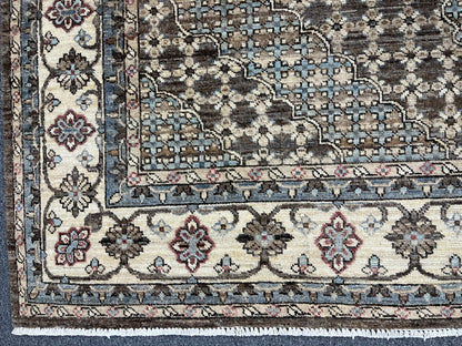 Gray/Mamluk Vintage Oushak 8X10 Handmade Wool Rug # 14310