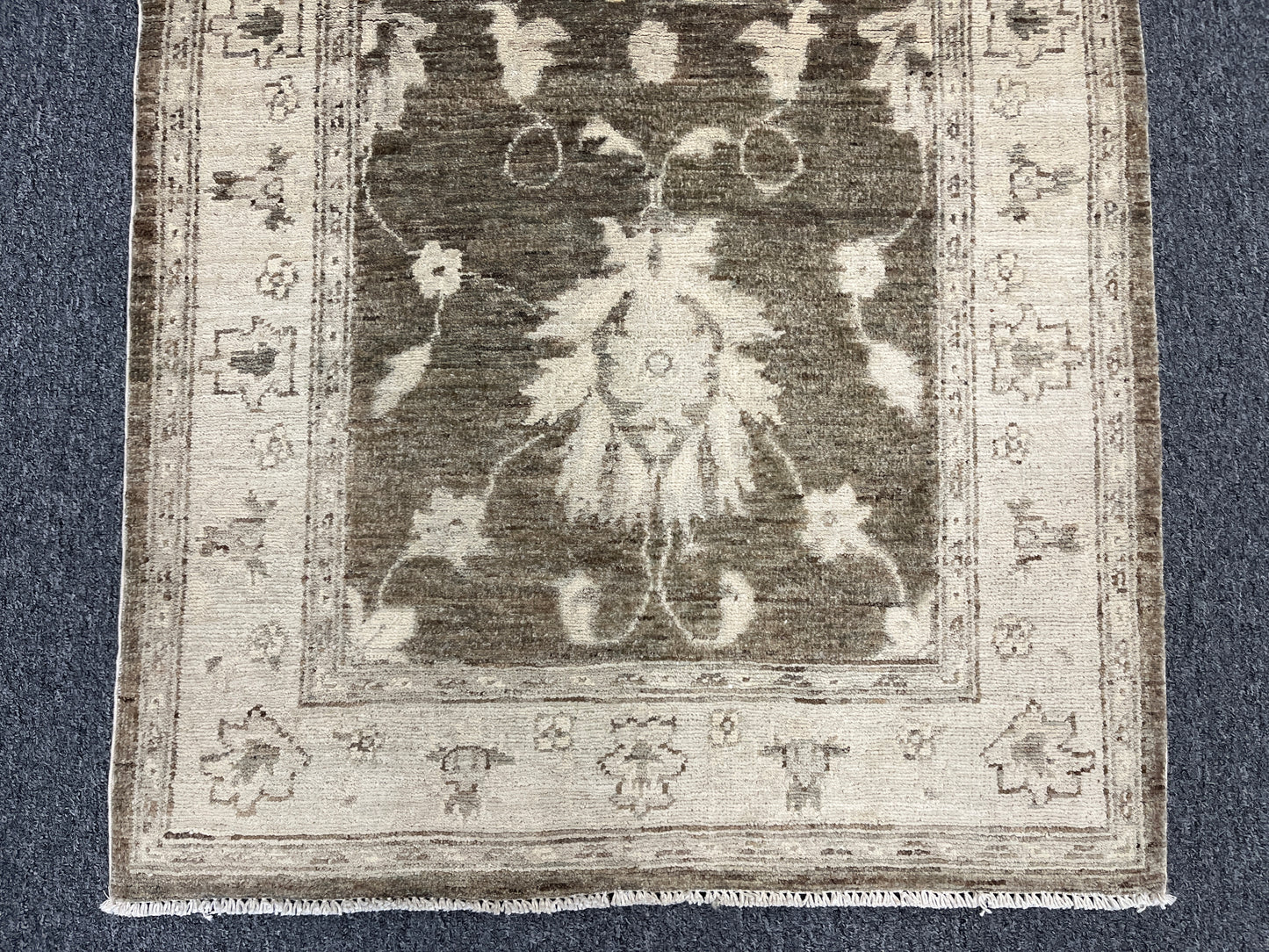 Oushak Chobi Runner 2' 8"X10' Handmade Wool Rug # 9800