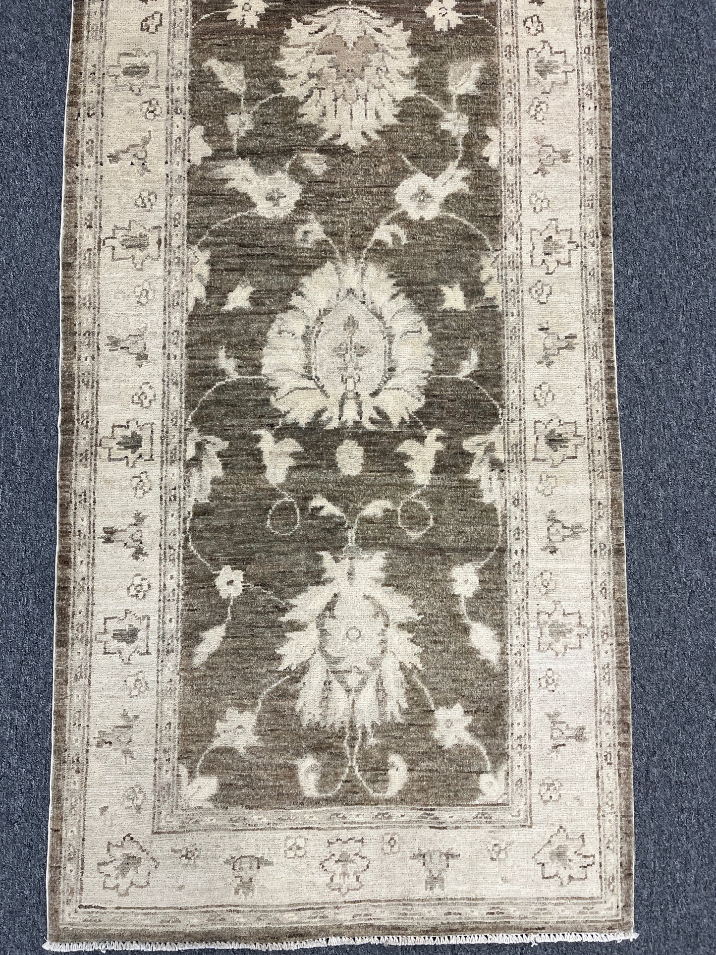 Oushak Chobi Runner 2' 8"X10' Handmade Wool Rug # 9800