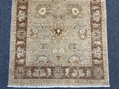 Oushak Chobi Runner 2' 6"X9' Handmade Wool Rug # 10879