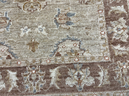 Oushak Chobi Runner 2' 6"X9' Handmade Wool Rug # 10879