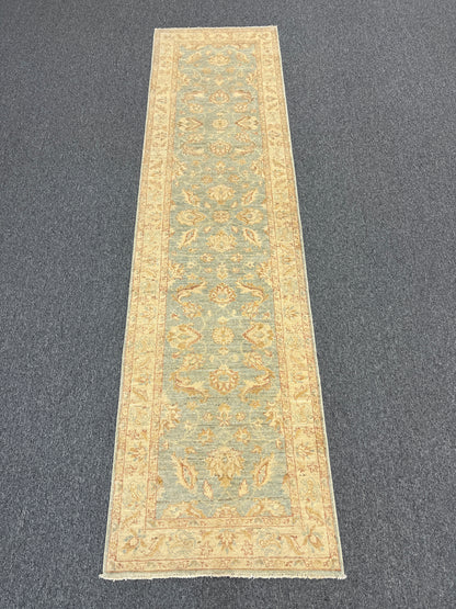 Oushak Chobi Runner 2' 7"X10' Handmade Wool Rug # 9850