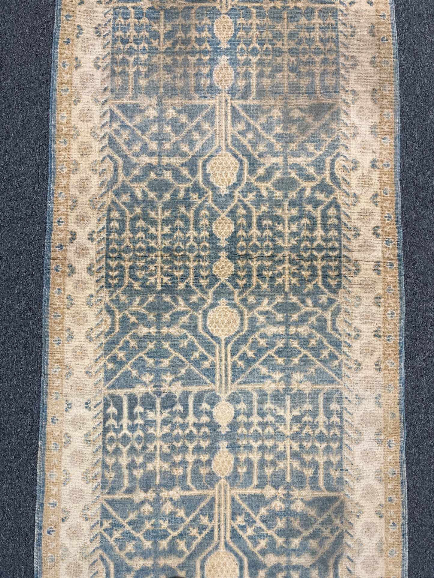 Oushak Runner 2' 6"X10' Handmade Wool Rug # 11178