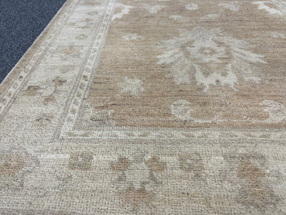 Sandy beige Chobi Runner 2' 8"X9' Handmade Wool Rug # 9636