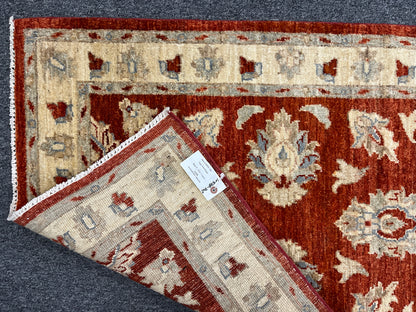 Rust Chobi Runner 2' 7"X10' Handmade Wool Rug # 10578