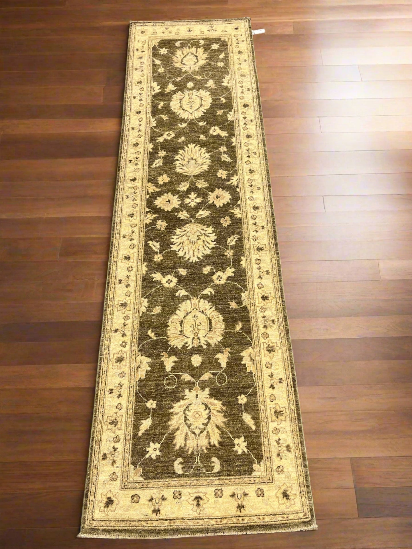 Oushak Brown 2' 8"X10' Handmade Wool Runner Rug # 9858