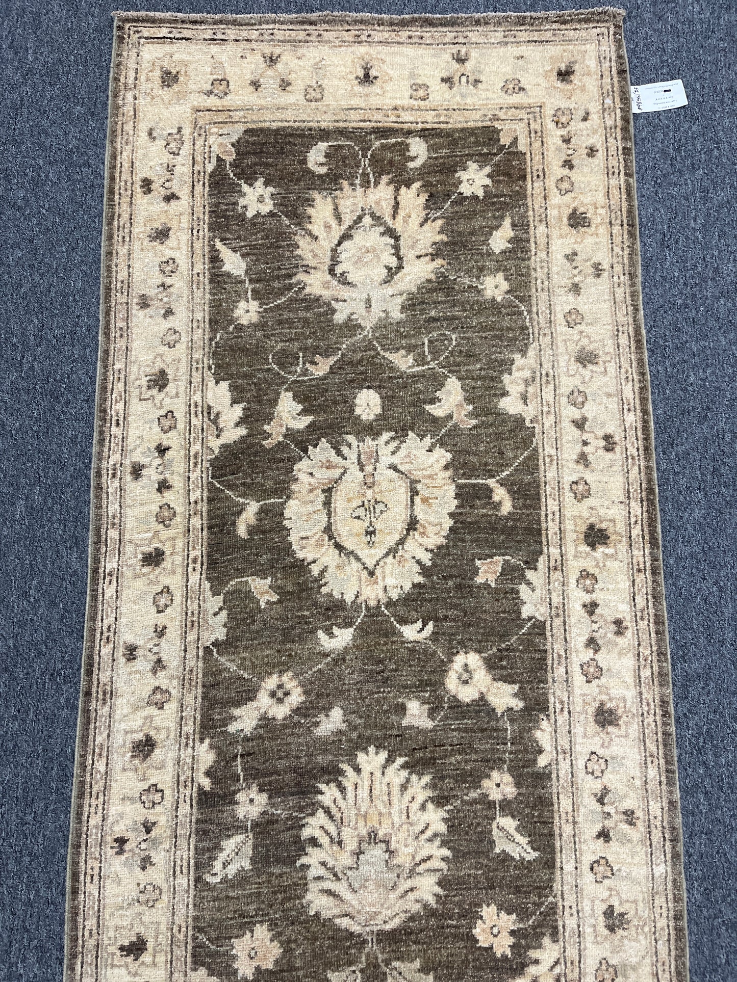 Oushak Brown 2' 8"X10' Handmade Wool Runner Rug # 9858