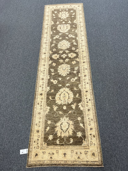 Oushak Brown 2' 8"X10' Handmade Wool Runner Rug # 9858