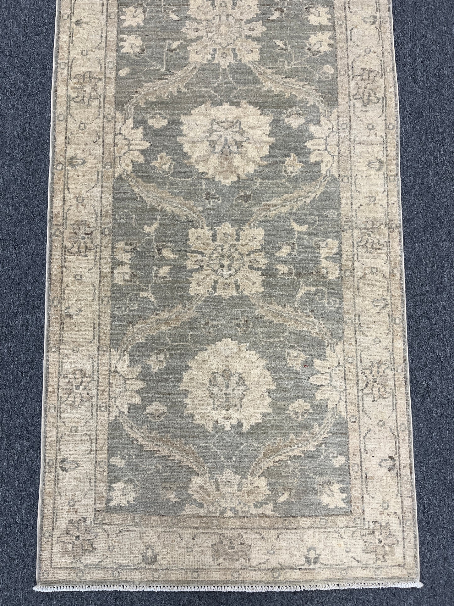 Oushak Ziegler  2' 7"X10' Handmade Wool Runner Rug # 9641