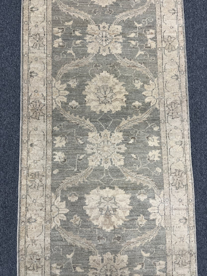 Oushak Ziegler  2' 7"X10' Handmade Wool Runner Rug # 9641