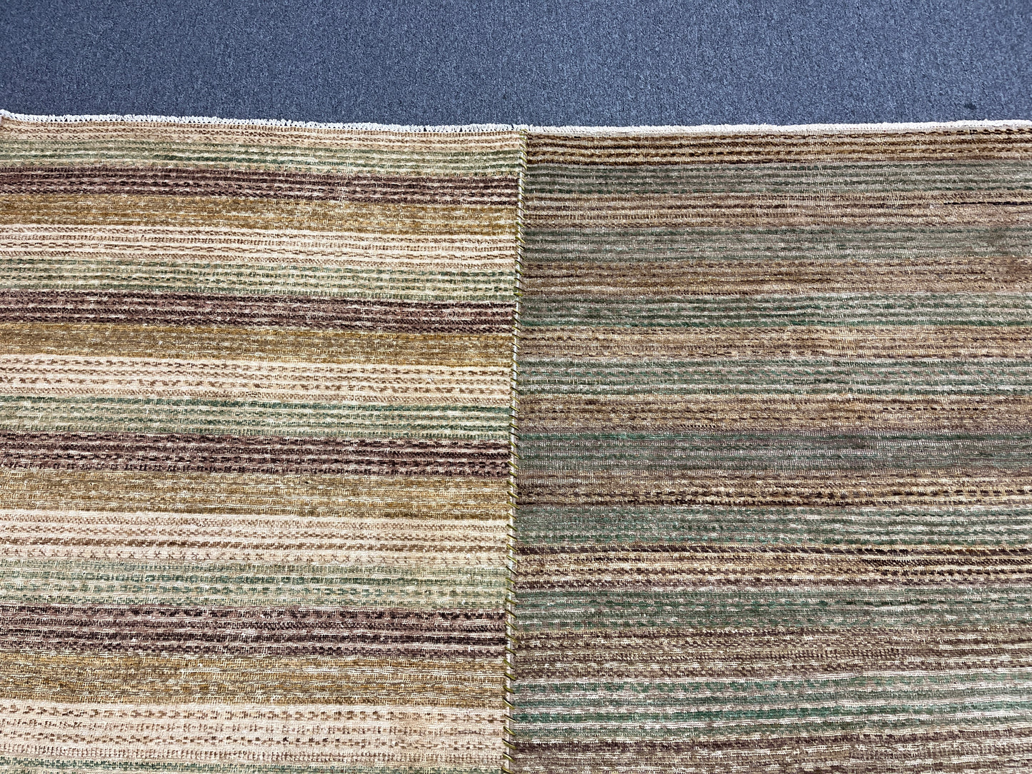 Striped Design Modern Gabbeh 8X10 Handmade Wool Rug # 9269