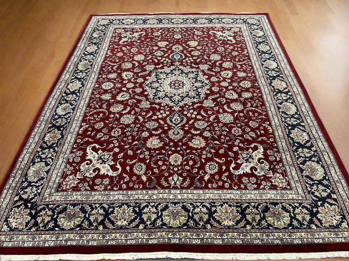 9X12 Pak Persien Keshan Handmade Wool Rug