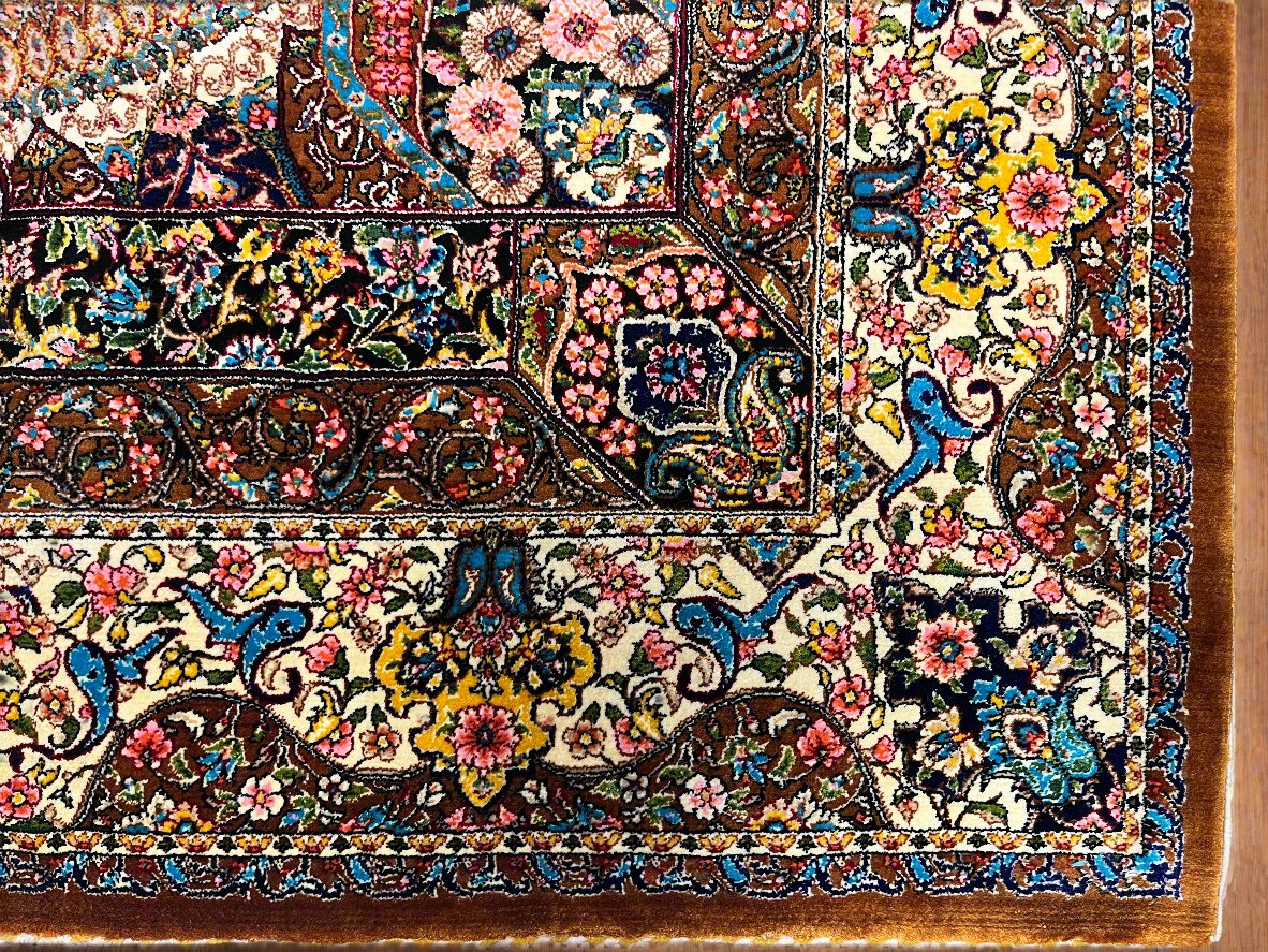 3X4 Silk Handloom Multicolor Rug # 14550