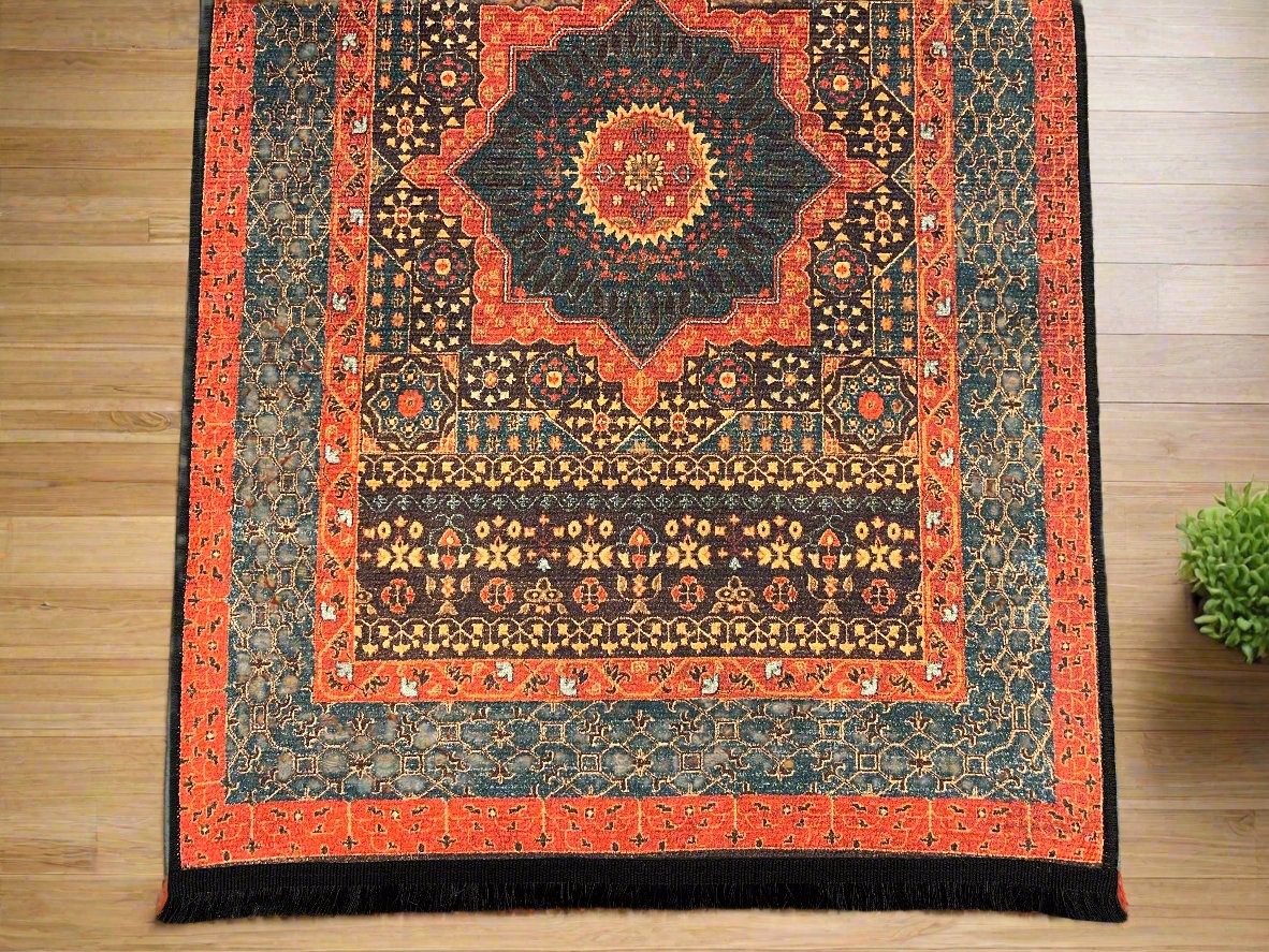 3X4 Mamluk Machine Washable Area Rug