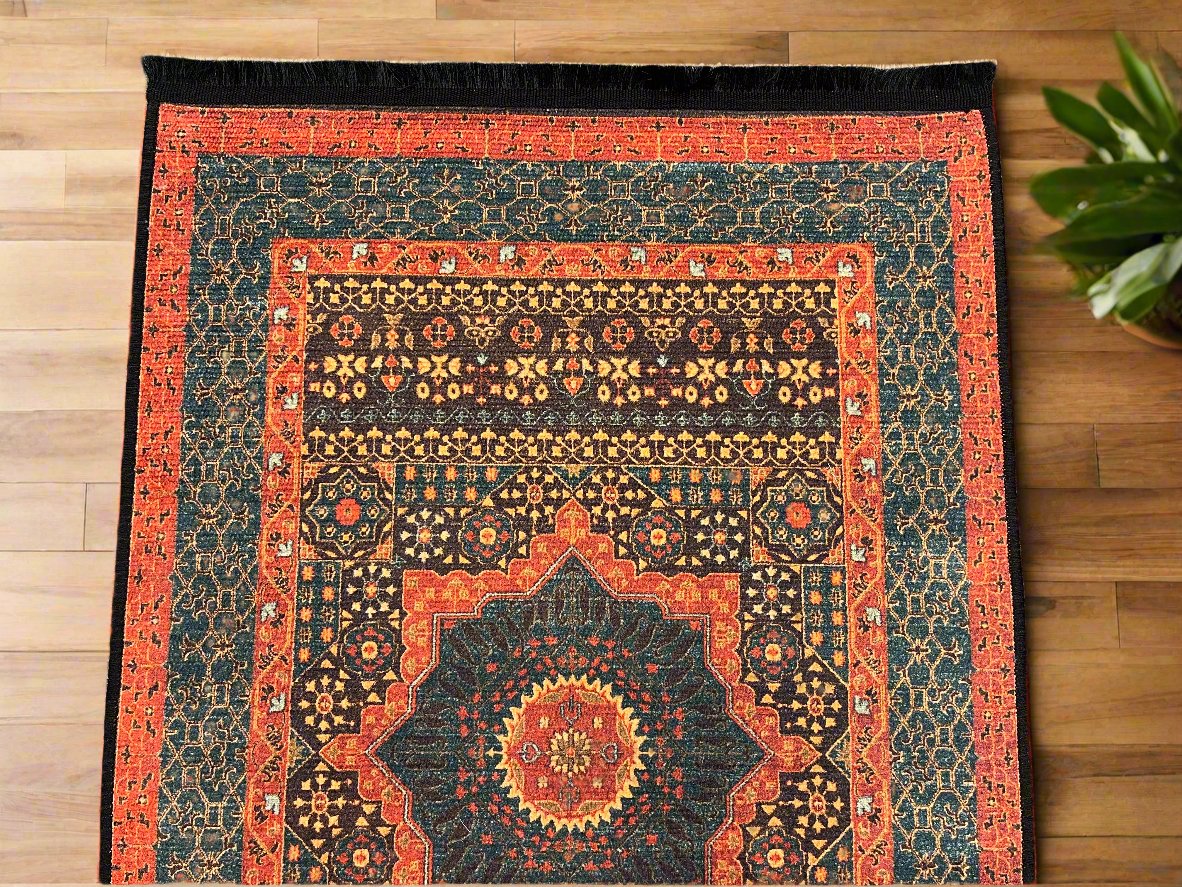 3X4 Mamluk Machine Washable Area Rug