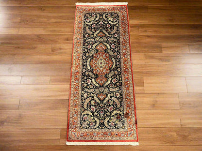 2X5 Silk Multicolor Handmade Rug