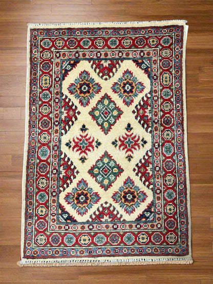 2X3 Kazak Handmade Wool Tribal Rug # 14482