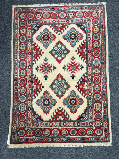 2X3 Kazak Handmade Wool Tribal Rug # 14482