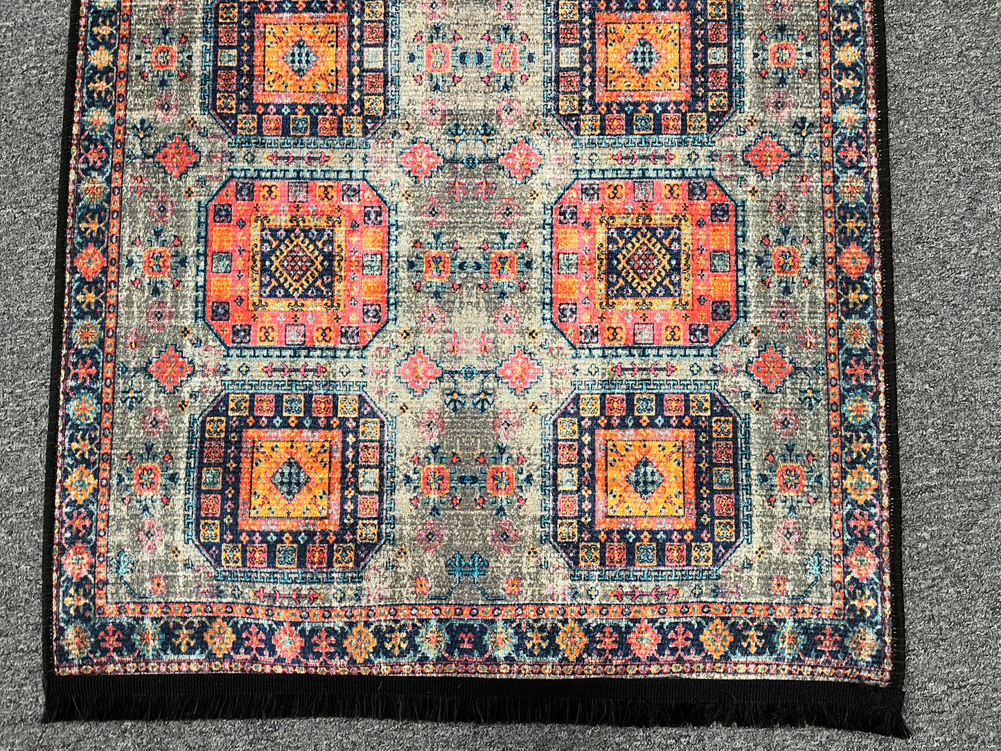 3X4 Geometric Machine Washable Area Rug