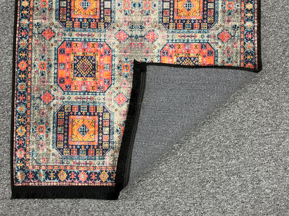 3X4 Geometric Machine Washable Area Rug