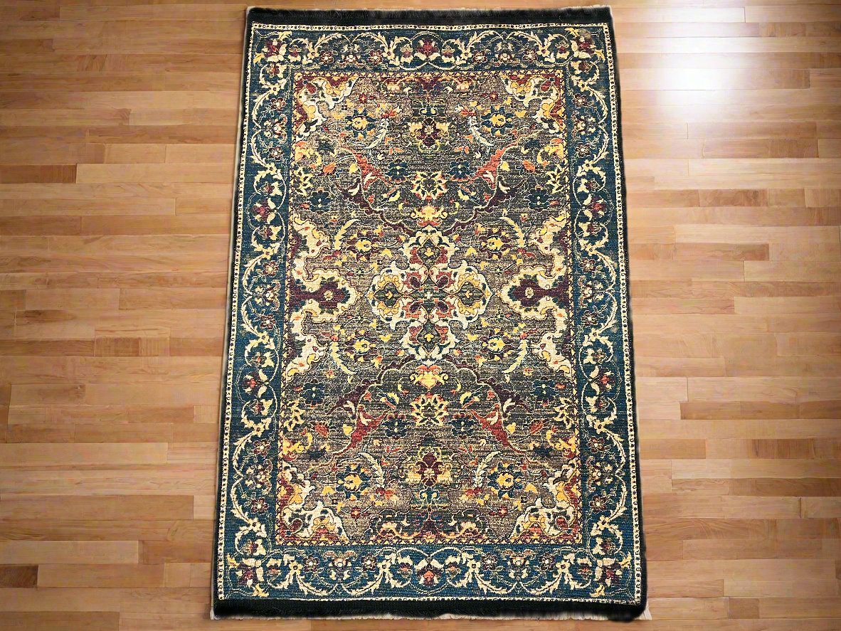 3X4 Floral Machine Washable Area Rug