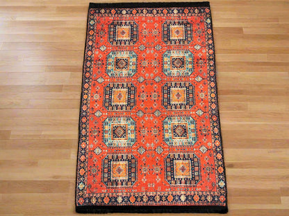 3X4 Geometric Machine Washable Area Rug