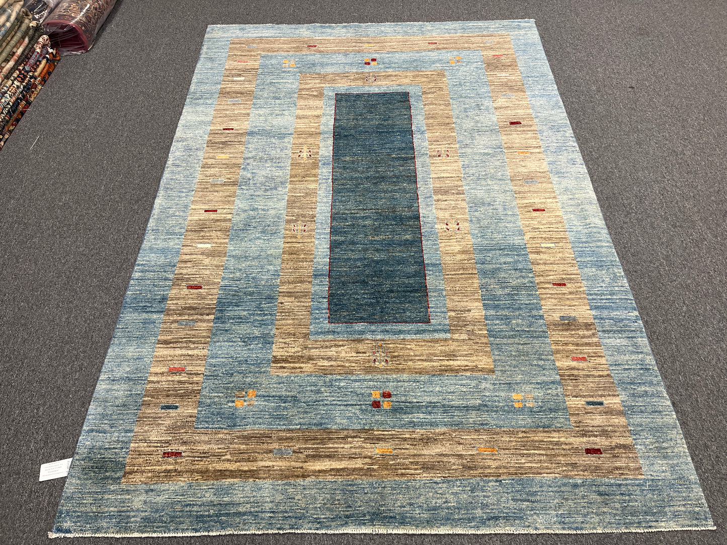 6X9 Gabbeh Loribaft Handmade Wool Tribal Rug # 14430