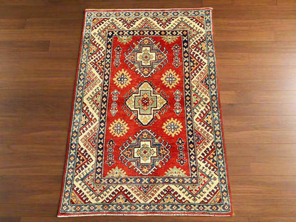 Kazak Rust 3X5 Handmade Wool Rug # 14463