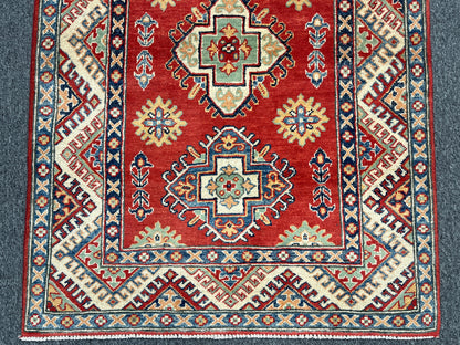 Kazak Rust 3X5 Handmade Wool Rug # 14463