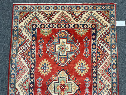 Kazak Rust 3X5 Handmade Wool Rug # 14463