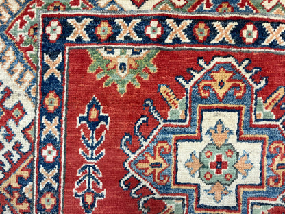 Kazak Rust 3X5 Handmade Wool Rug # 14463