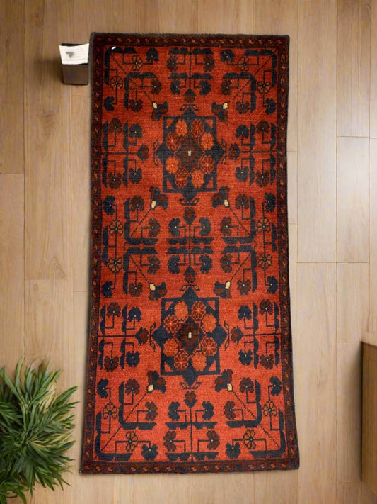 2 X 3 Khall Tribal Handmade Wool Rug # 12356