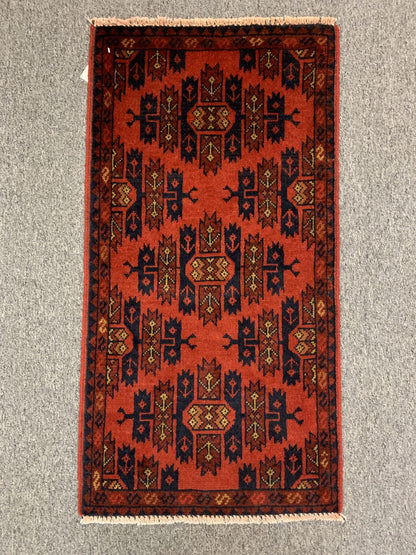 2 X 3 Khall Tribal Handmade Wool Rug # 12388