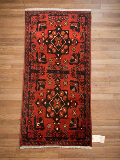 2 X 3 Khall Tribal Handmade Wool Rug # 12333