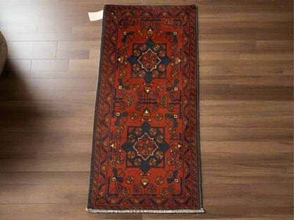 2 X 3 Khall Tribal Handmade Wool Rug # 12345