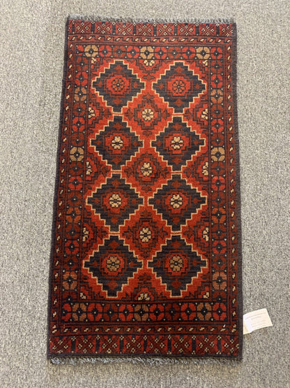 2 X 3 Khall Tribal Handmade Wool Rug # 12393