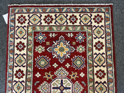 3X4 Kazak Handmade Wool Rug # 12595