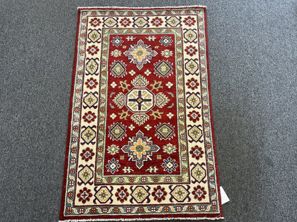 3X4 Kazak Handmade Wool Rug # 12595