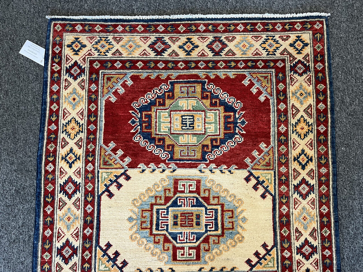 3' X 4' Fine Kazak Handmade Wool Rug # 12577