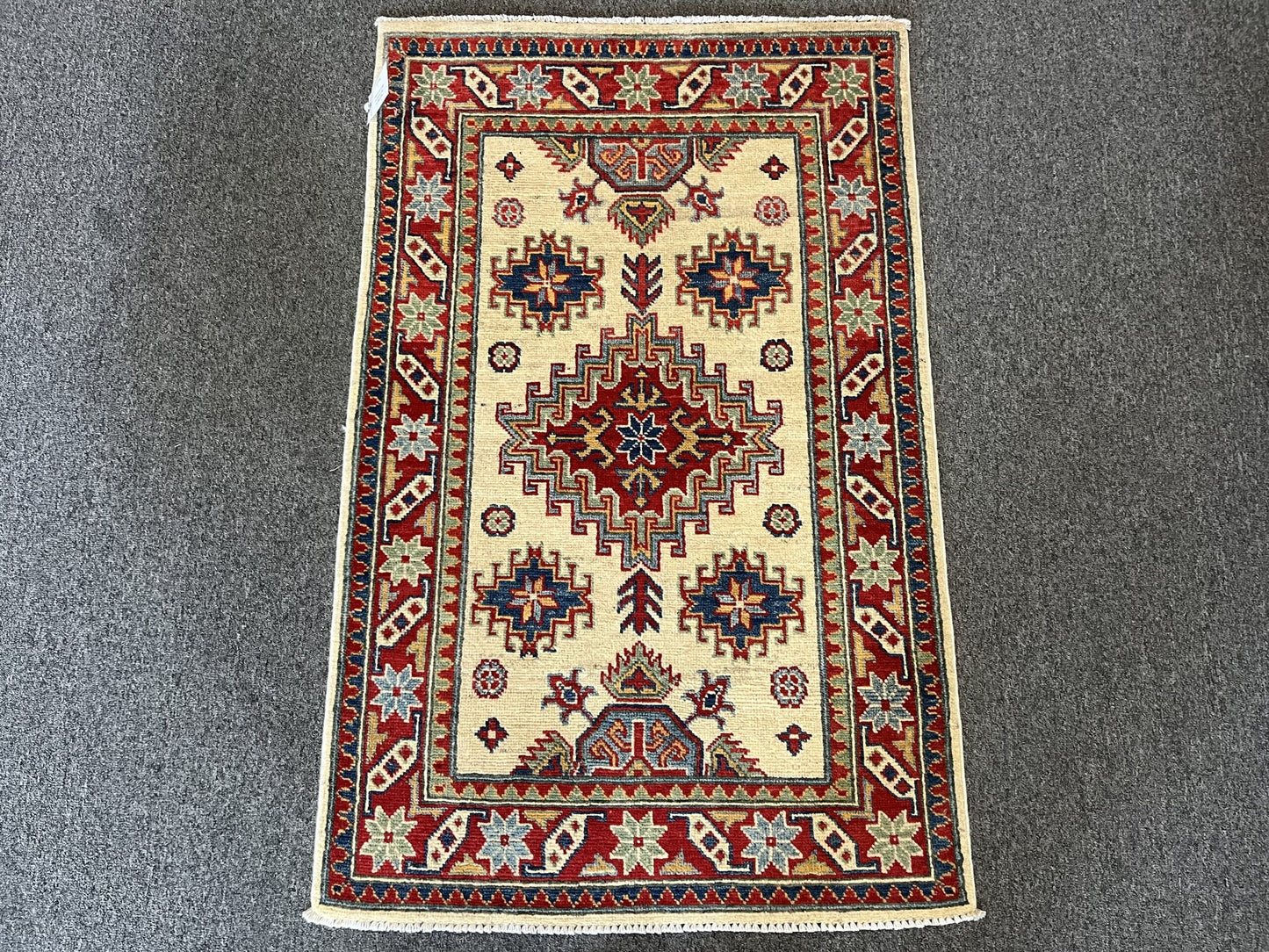 3X4 Kazak Handmade Wool Rug # 12585