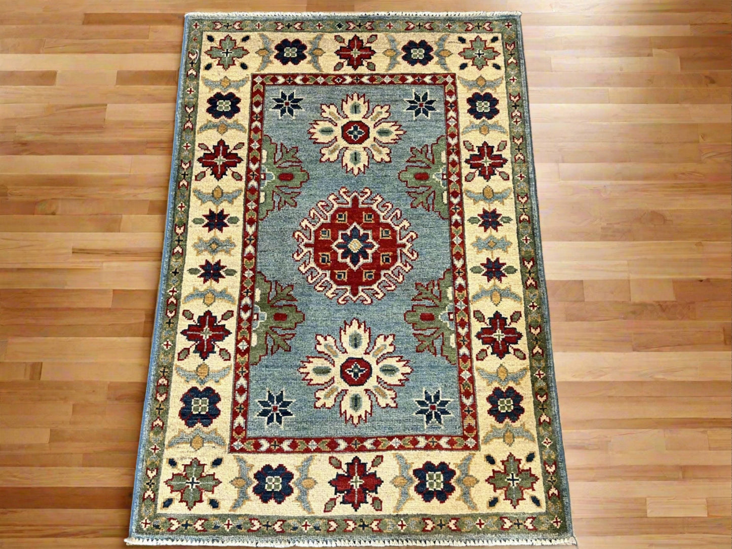 3X4 Kazak Handmade Wool Rug # 12590