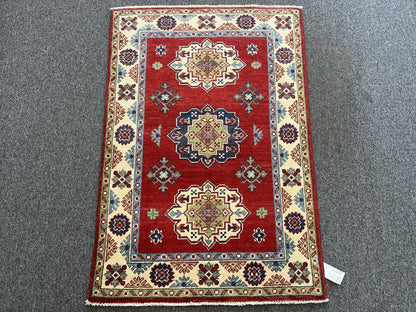 3X4 Kazak Handmade Wool Rug # 12589