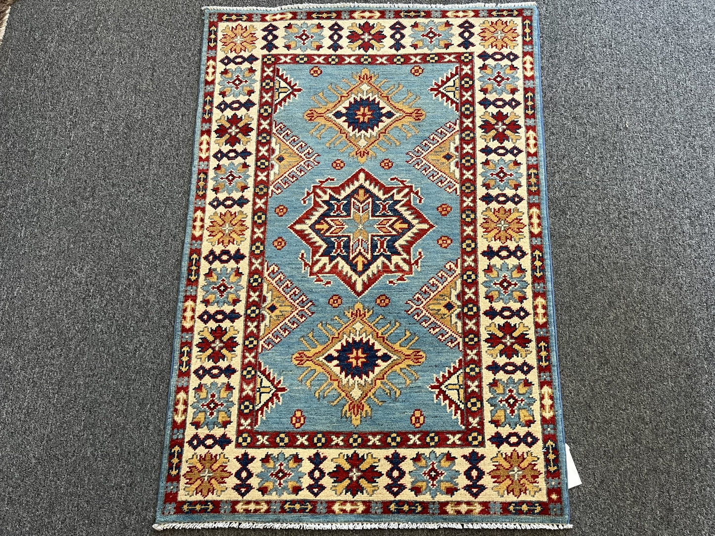 3' X 4' Kazak Handmade Wool Rug # 12578