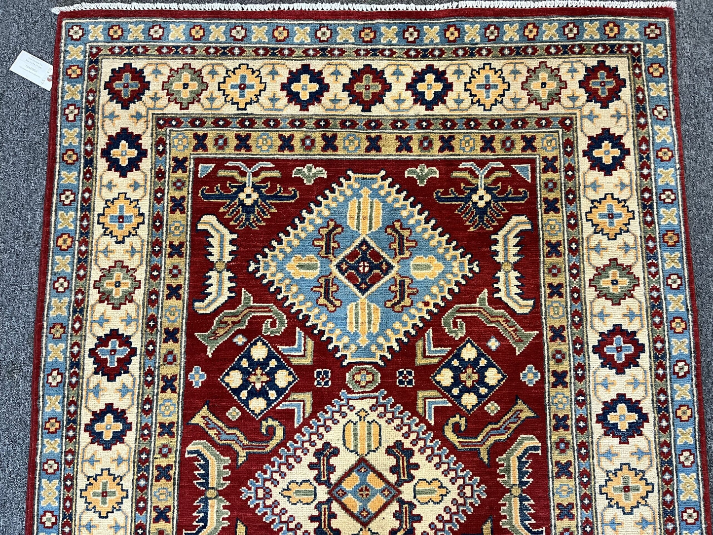 4X6 Red Kazak Handmade Wool Rug # 12519