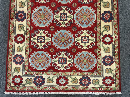 3' X 4' Fine Kazak Handmade Wool Rug # 13021