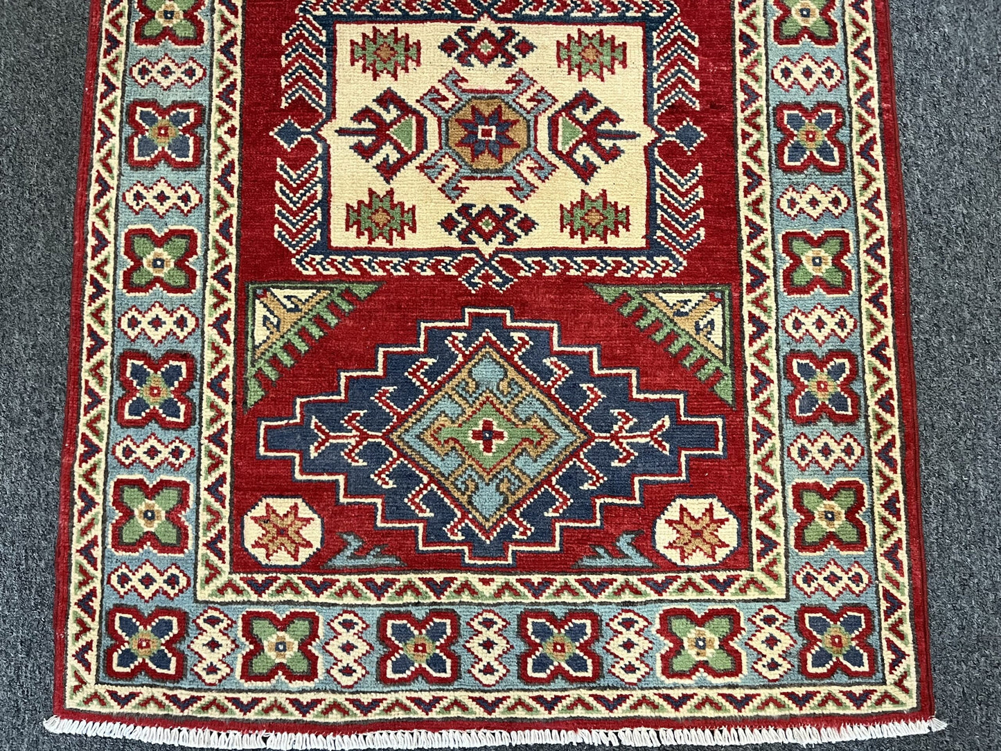 3X4 Kazak Handmade Wool Rug # 13350