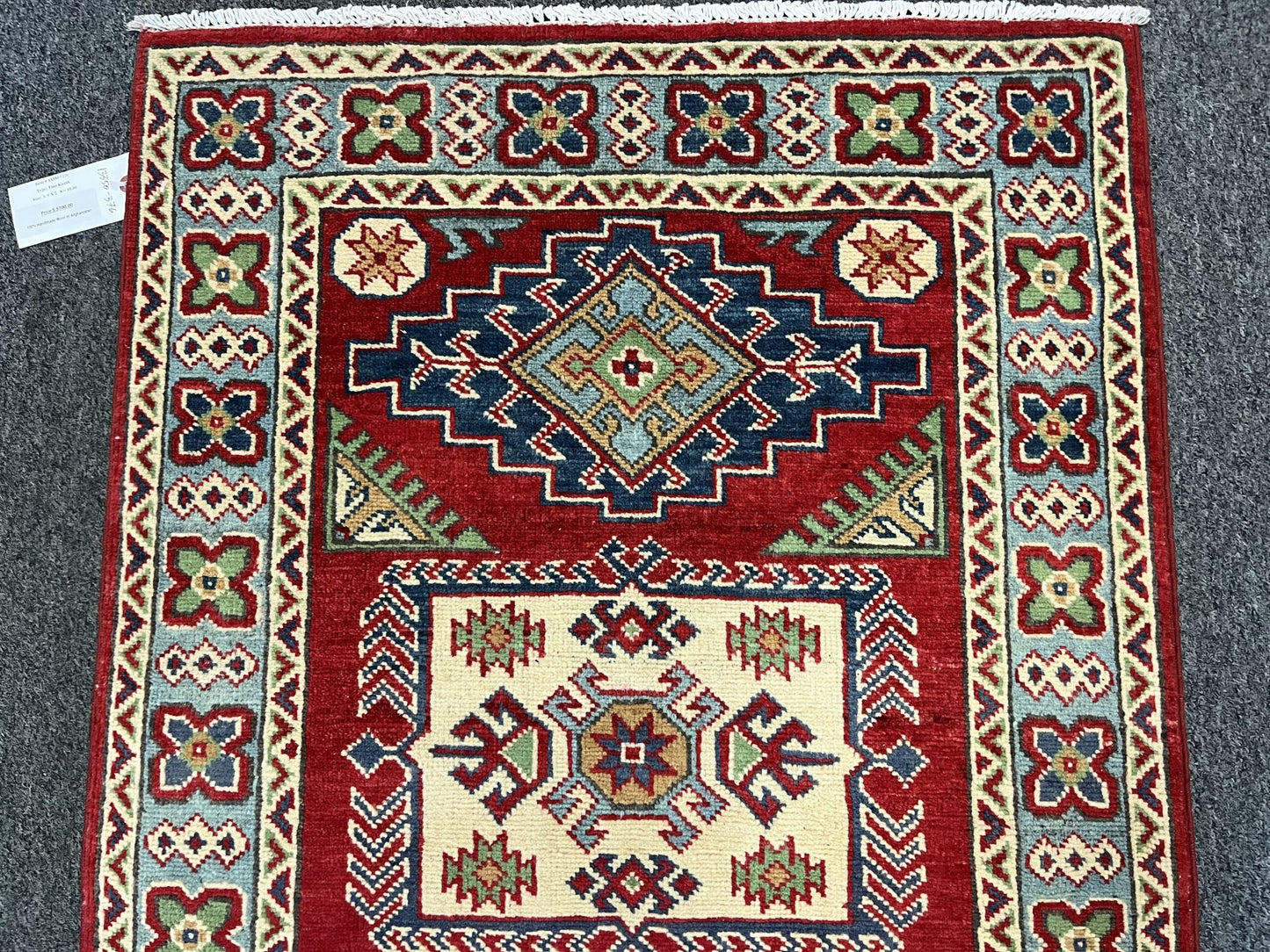 3X4 Kazak Handmade Wool Rug # 13350