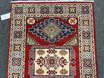 3X4 Kazak Handmade Wool Rug # 13350